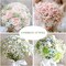 36pcs Babys Breath Artificial Flowers Bulk White for Wedding Bouquets (White) 11.02"H